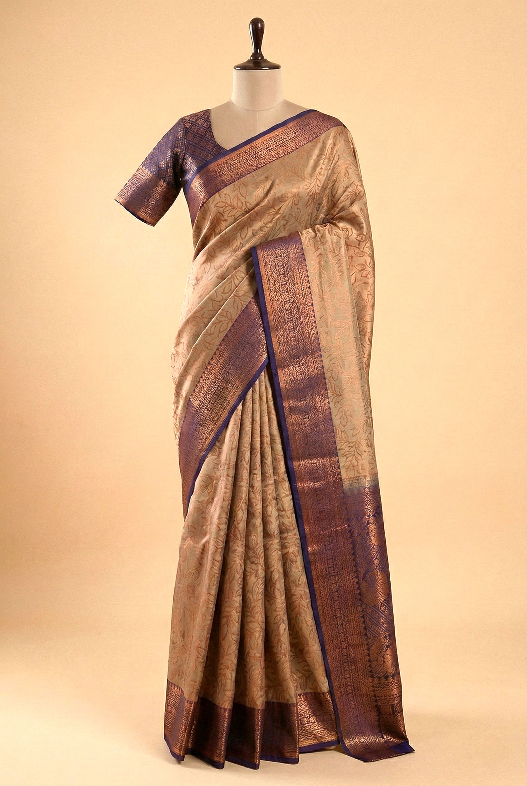 Premium Tissue Silk Saree Dual Tone