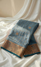 Mysore Silk Saree checks - Traditional Zari Border