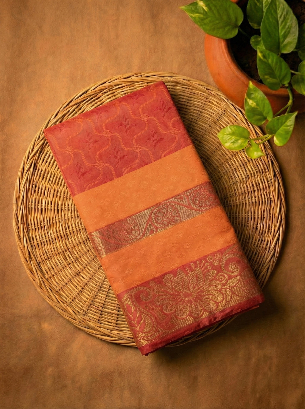 Teal Thara Silk Saree Gold Weaving