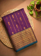 Purple Arani Silk Saree Vaira Oosi