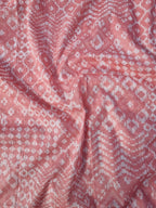 Pink Embroidered Cotton Dress Material