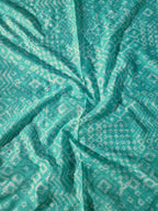 Soft Cotton Ikat Suit  Material Embroidery