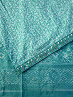 Soft Cotton Ikat Suit  Material Embroidery