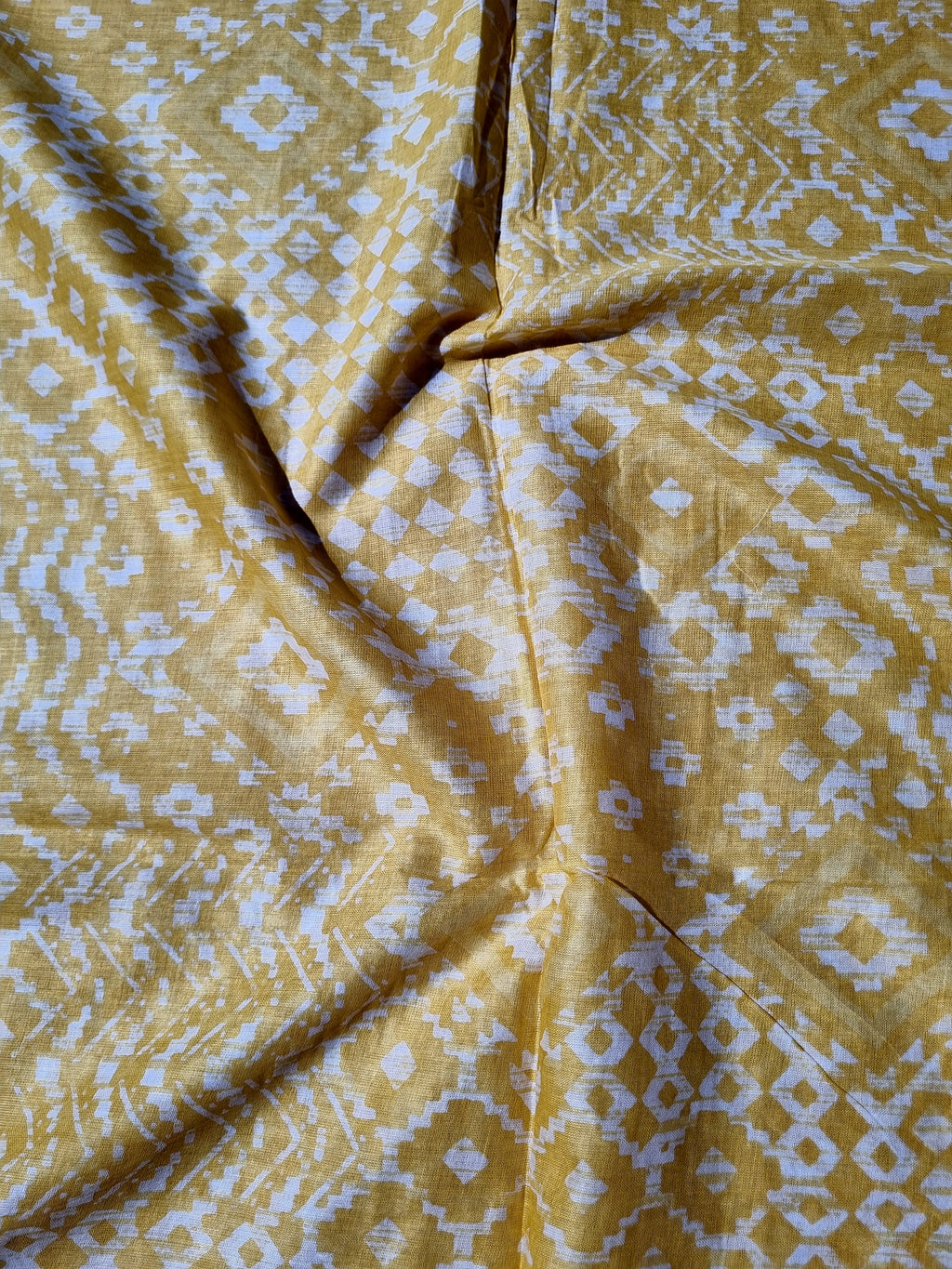 Embroidered Cotton Suit Material – Yellow