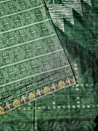 Green Ethnic Cotton Set  Material Embroidery