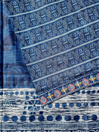 Artistic Blue Cotton Dress Material