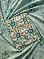 Pure Jaipuri Cotton Unstitched Salwar Suit Material – Sea Green