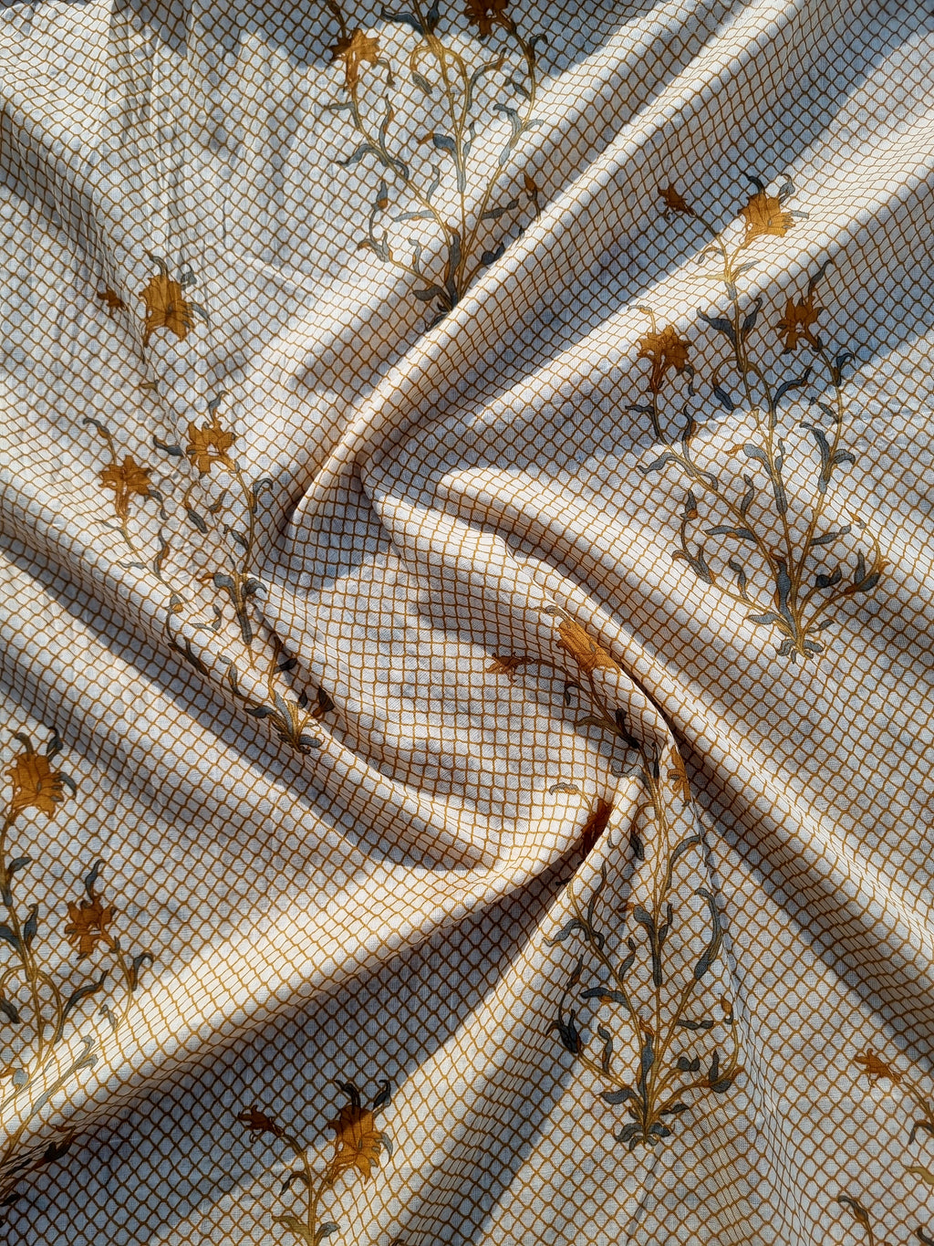 Premium Orange Jaipuri Cotton Unstiched Salwar