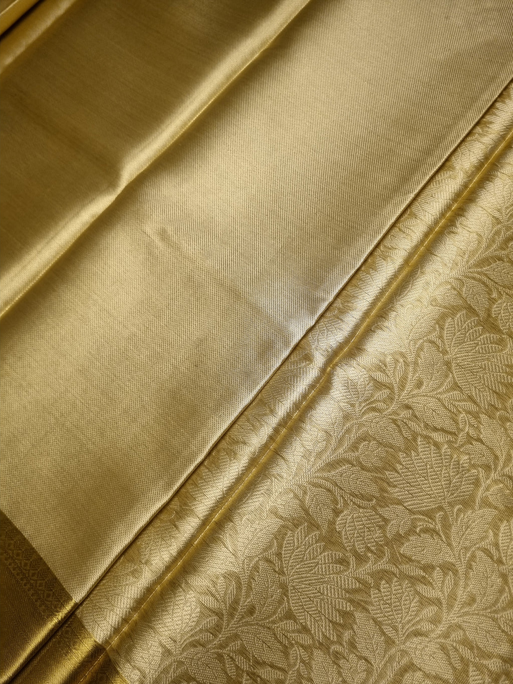 Pure Banarasi Golden Tissue Silk – Luxe Edition