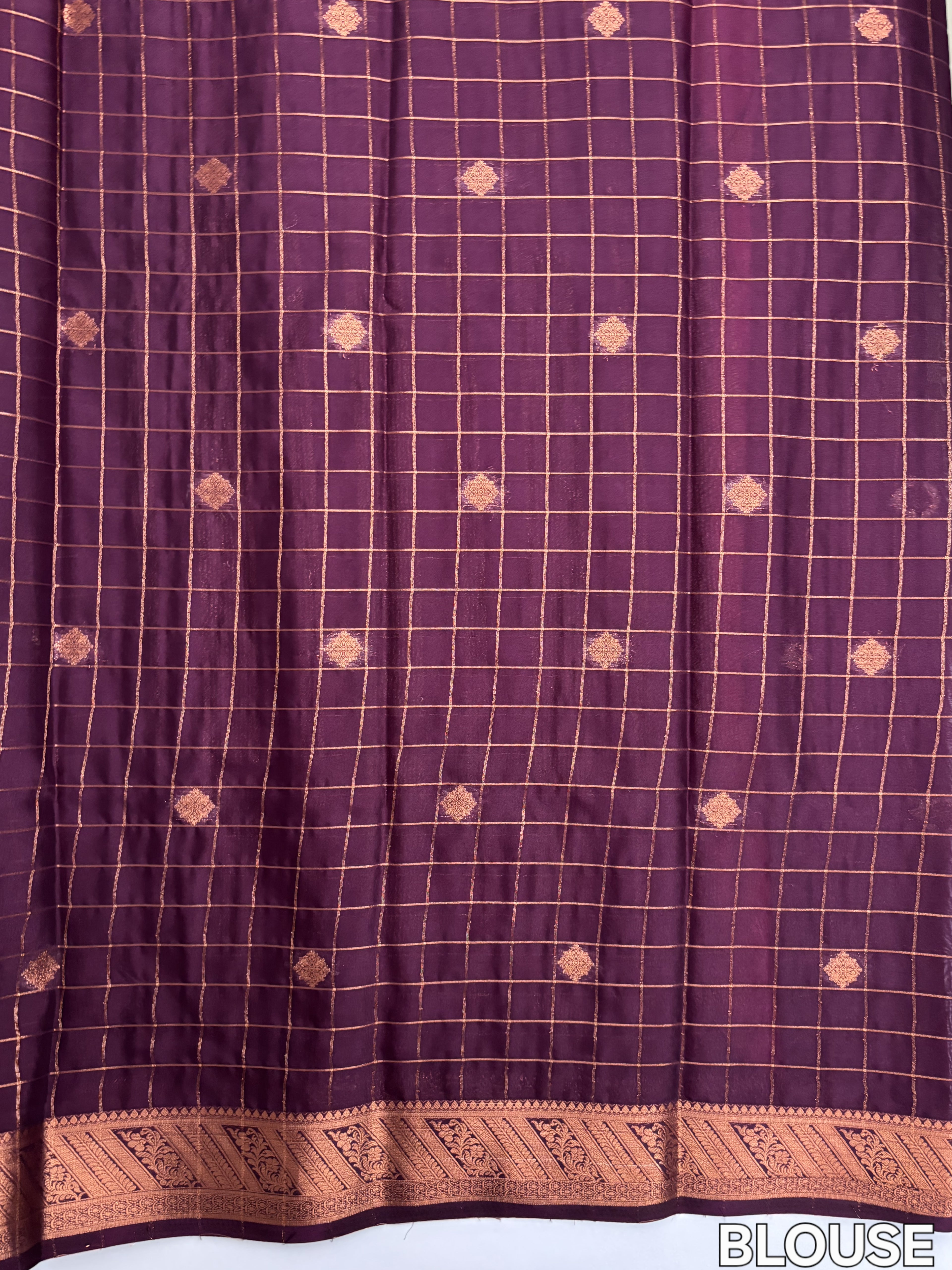 Pink Mysore Silk Saree Gold Buttas