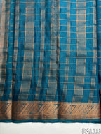 Mysore Silk Saree checks - Traditional Zari Border
