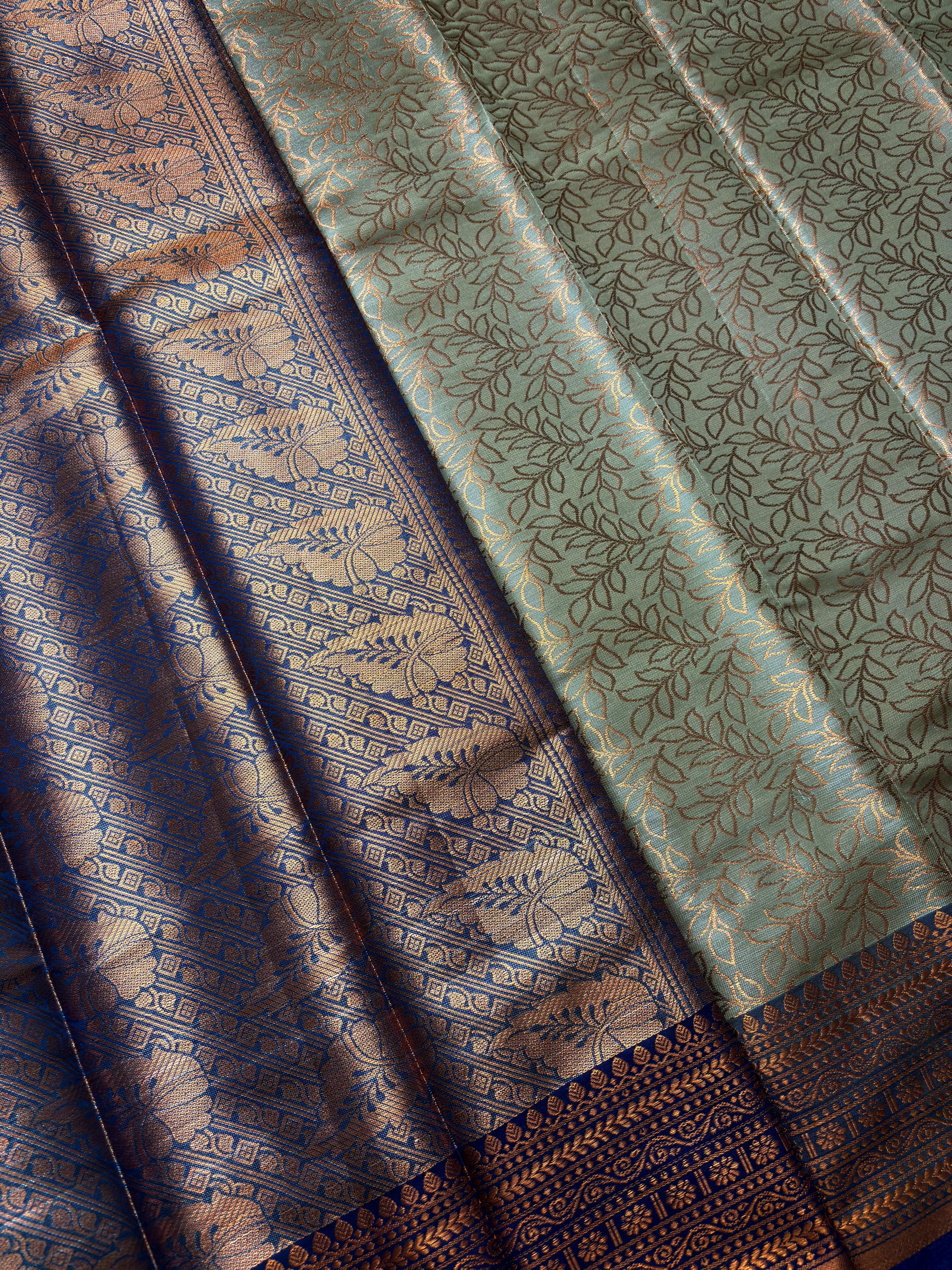 Premium Tissue Silk Saree Dual Tone