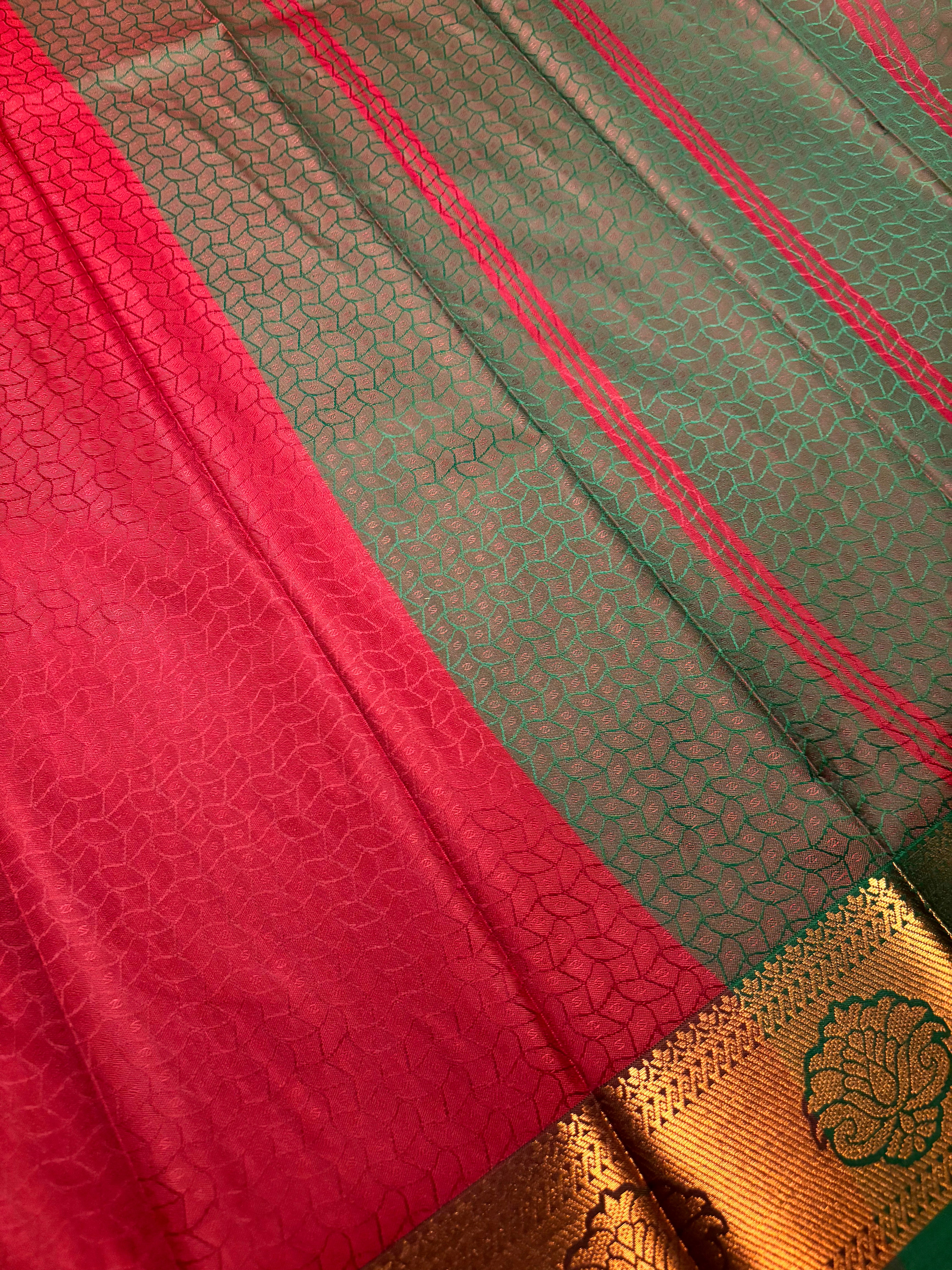 Thara Semi Silk Saree Gold Border