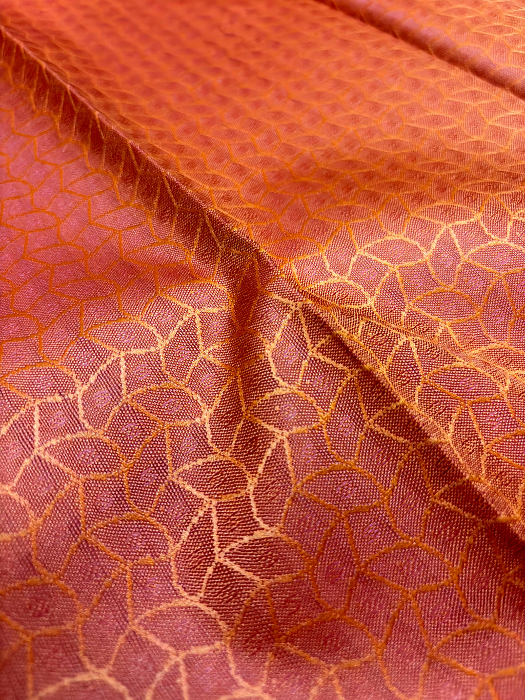 Thara Semi Silk Saree Bright Orange